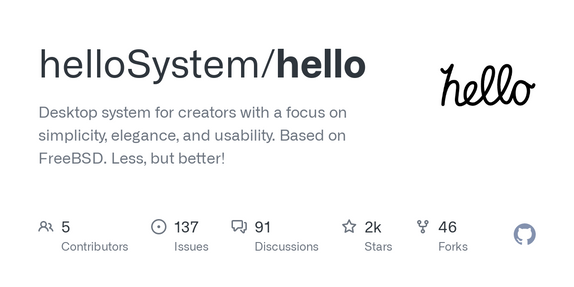 HelloSystem – OS with original Mac philosophy with a modern architecture