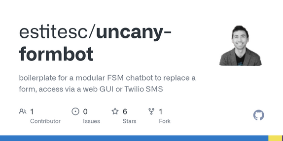 Uncany – boilerplate for a modular FSM chatbot