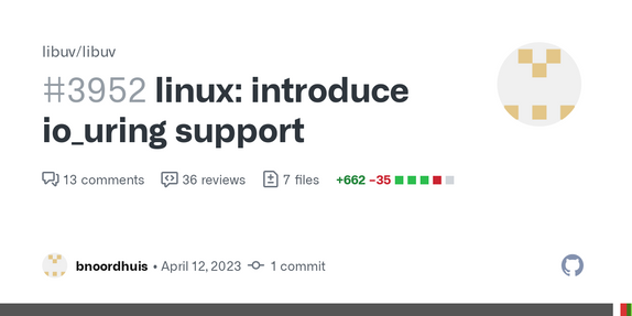 Libuv – Linux: io_uring support