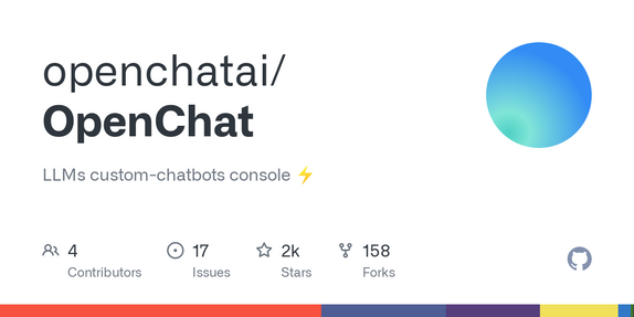 Run and create custom ChatGPT-like bots with OpenChat
