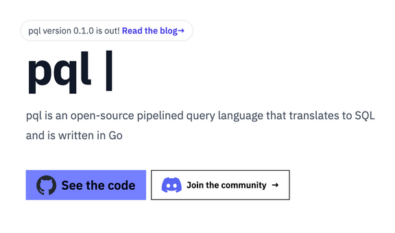 Pql, a pipelined query language that compiles to SQL (written in Go)