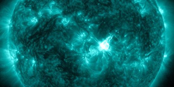 M9 solar flare with earth-directed CME