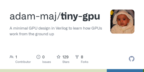 Tiny GPU: A minimal GPU implementation in Verilog