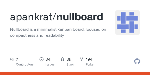 Nullboard: Kanban board in a single HTML file