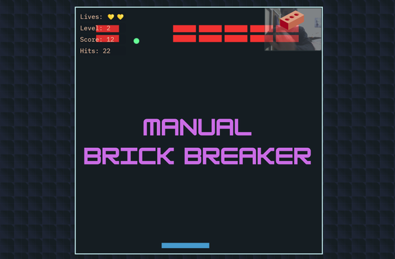 Show HN: Play brick breaker using webcam and hand tracking (open source)