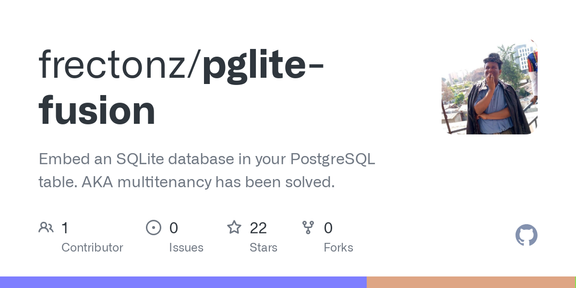 Show HN: Embed an SQLite database in your PostgreSQL table