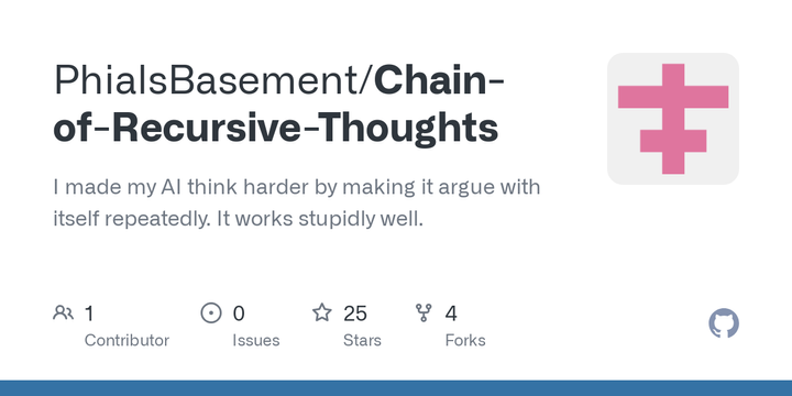 Chain of Recursive Thoughts: Make AI think harder by making it argue with itself