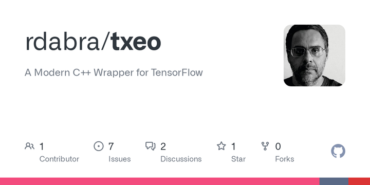 Show HN: Txeo – A Modern C++ Wrapper for TensorFlow