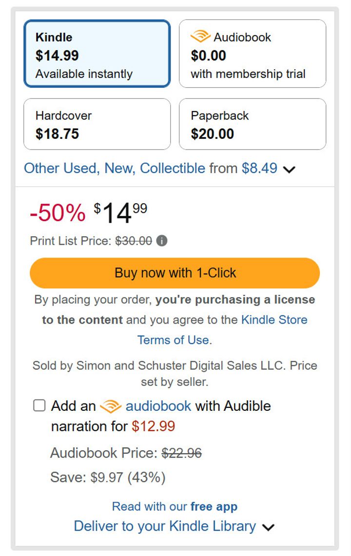 Amazon now discloses you're buying a license to view Kindle eBooks