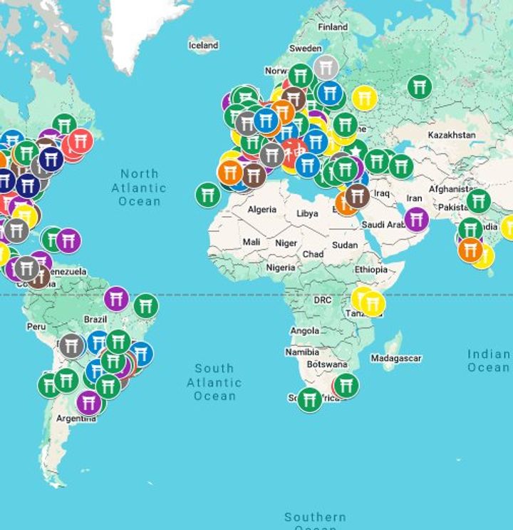 A map of torii around the world