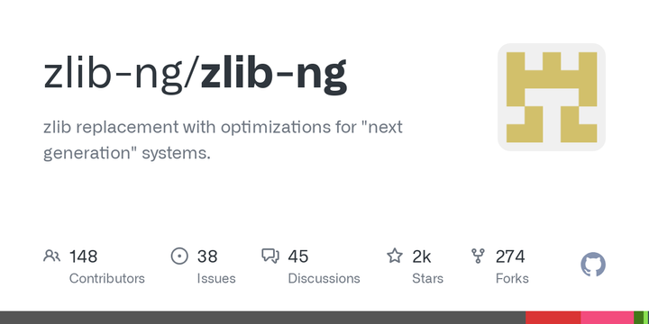 zlib-ng: zlib replacement with optimizations for "next generation" systems