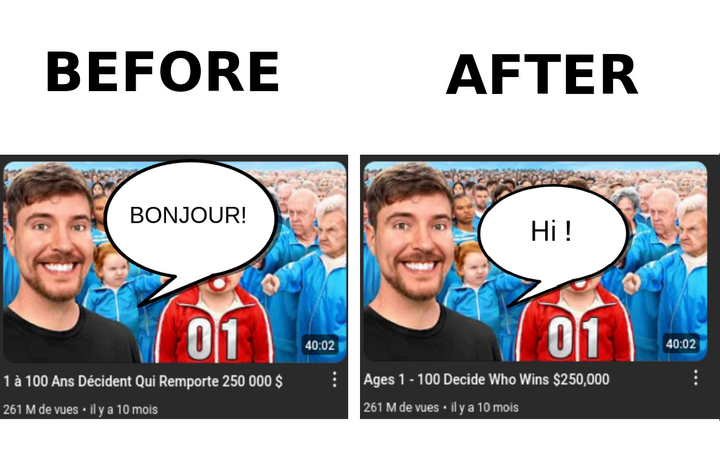 YouTube No Translation