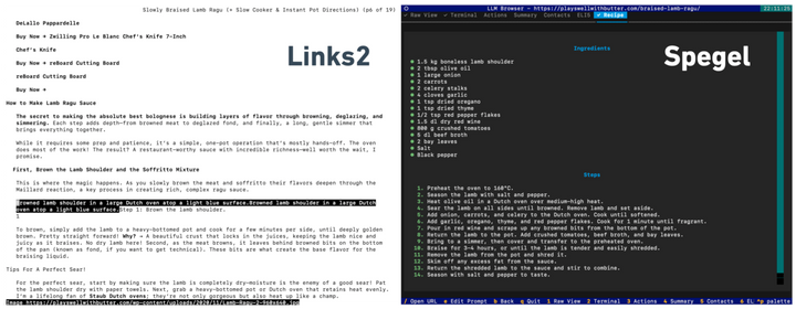 Show HN: Spegel, a Terminal Browser That Uses LLMs to Rewrite Webpages