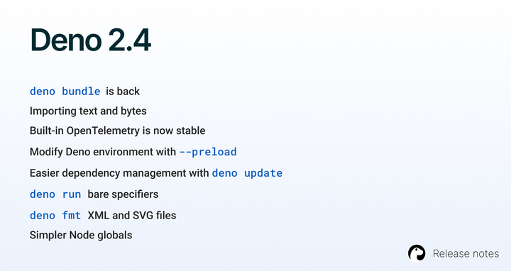 Deno 2.4