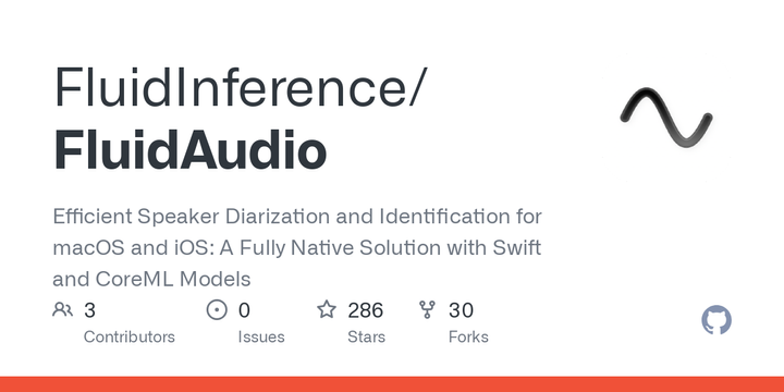 Show HN: FluidAudio – Swift Speaker Diarization on CoreML