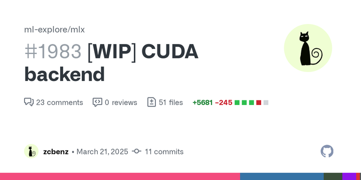 Apple's MLX adding CUDA support