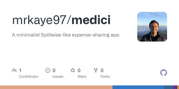 Show HN: Medici, a minimal, open-source, dead-simple Splitwise alternative