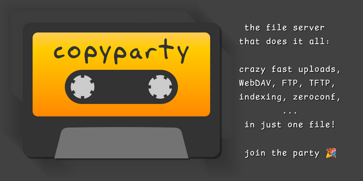Copyparty – Turn almost any device into a file server
