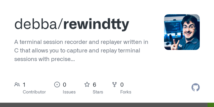 Show HN: Rewindtty – Record and replay terminal sessions as structured JSON