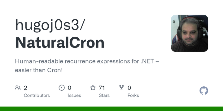 Show HN: NaturalCron – Human-Readable Scheduling for .NET (With Fluent Builder)