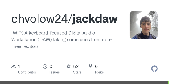Jackdaw, a keyboard-focused Digital Audio Workstation