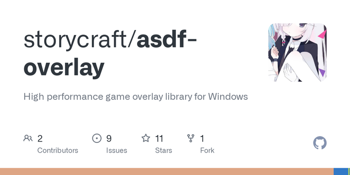 Show HN: Asdf Overlay – High performance in-game overlay library for Windows