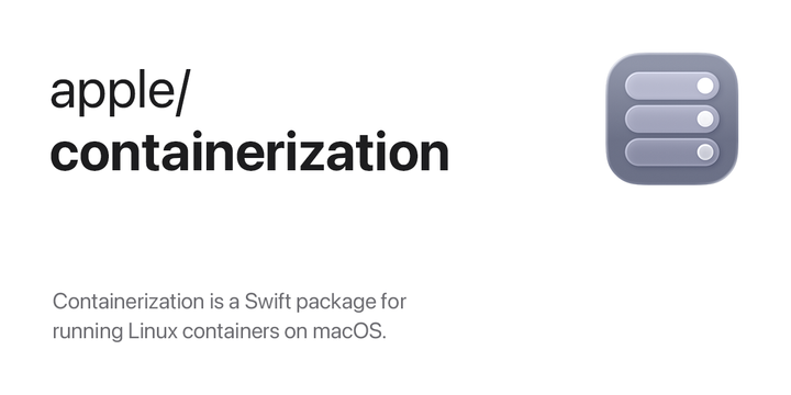 Containerization is a Swift package for running Linux containers on macOS