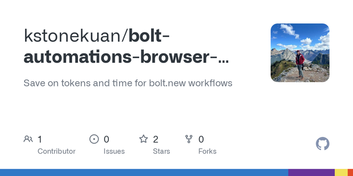 Show HN: Bolt Automations – Save Tokens and Time on Bolt.new