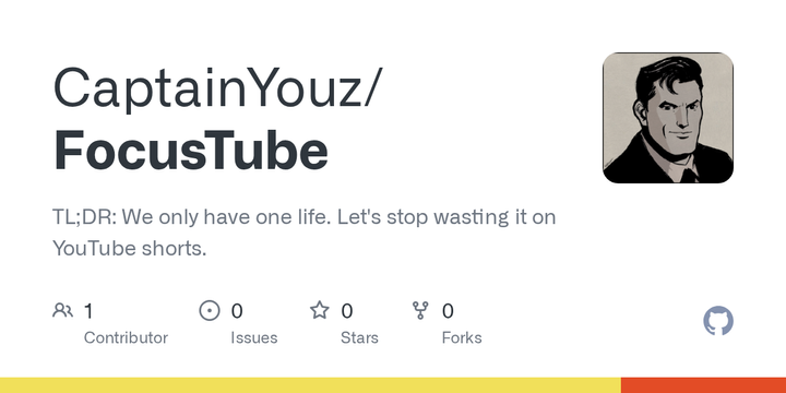 FocusTube: A Chrome extension that hides YouTube Shorts