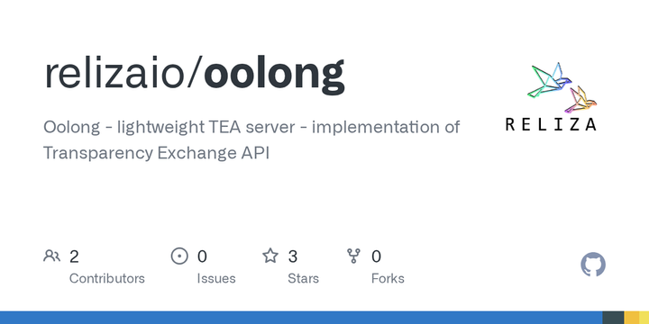 Show HN: Oolong – Lightweight Transparency Exchange API Implementation