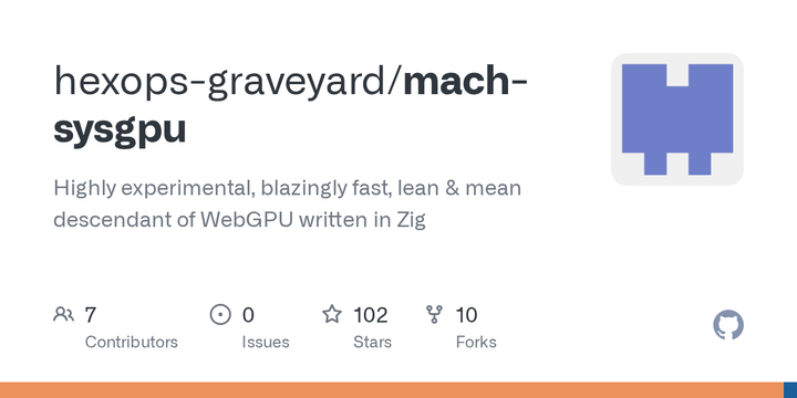 Sysgpu – Experimental descendant of WebGPU written in Zig