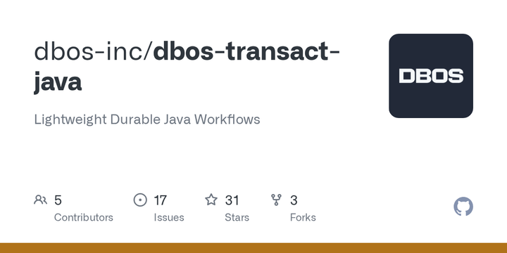 Show HN: DBOS Java – Postgres-Backed Durable Workflows