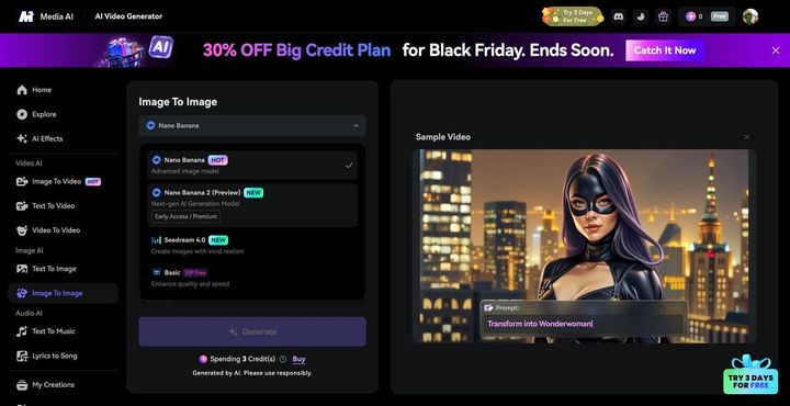 Early look at images generated by Nano Banana 2 via Media AI