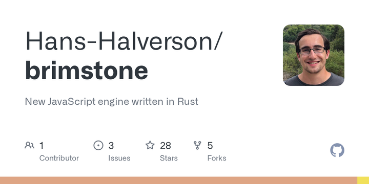 Brimstone: ES2025 JavaScript engine written in Rust