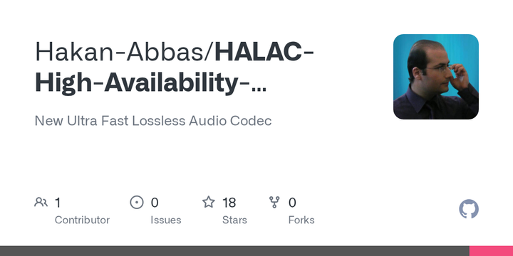 Halac (High Availability Lossless Audio Compression) First Version Source Codes