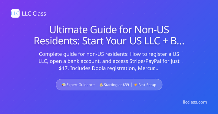 Non-Residents LLC Solutions