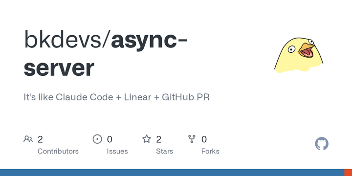 Show HN: Async – Claude code and Linear and GitHub PRs in one opinionated tool