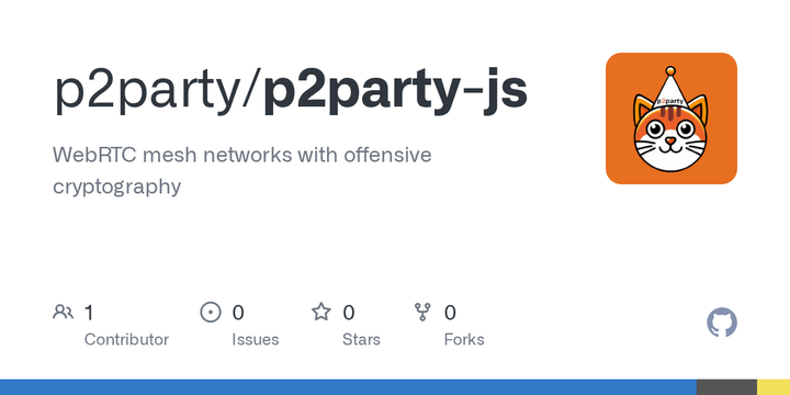 Show HN: P2Party – Encrypted WebRTC Room URLs