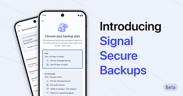 Signal Secure Backups