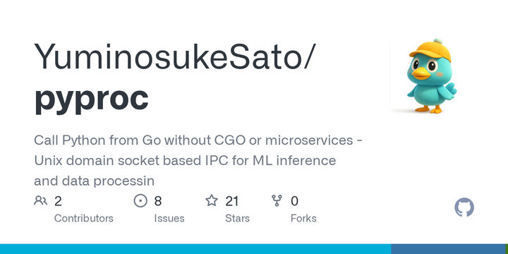 Show HN: Pyproc – Call Python from Go Without CGO or Microservices