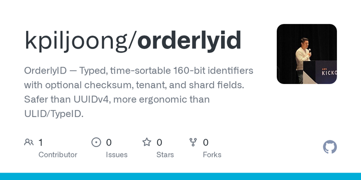 Show HN: OrderlyID – typed, time-sortable, 160-bit IDs with checksums