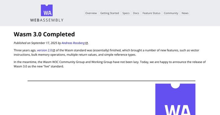 WASM 3.0 Completed