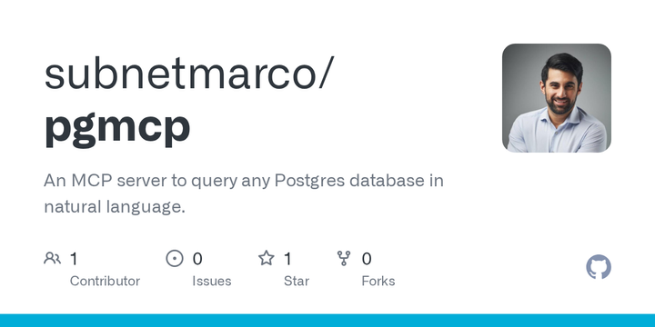Show HN: Pgmcp, an MCP server to query any Postgres database in natural language
