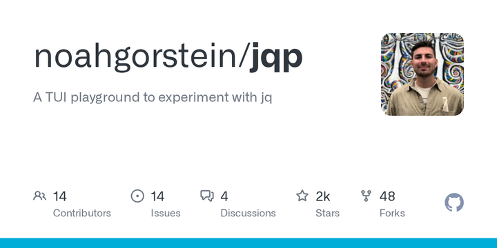 Jqp: TUI Playground to Experiment with Jq