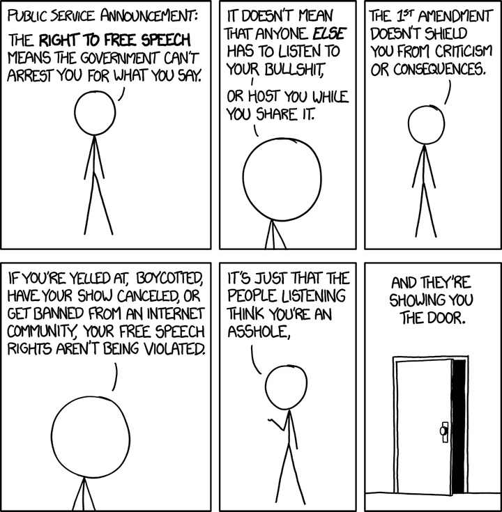 Xkcd: Free Speech