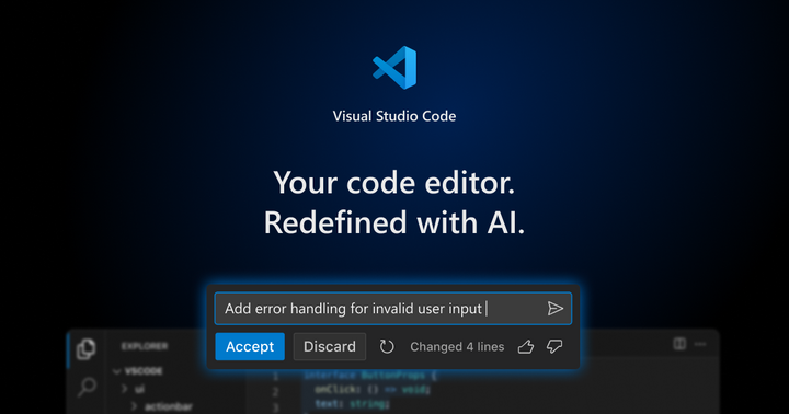 VSCode rebrands as "The open source AI code editor"