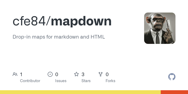 Show HN: Drop-in maps for Markdown and HTML, wrapping leaflet and OSM