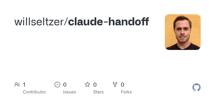 Show HN: Handoff – Claude Code plugin to let any AI continue where you left off