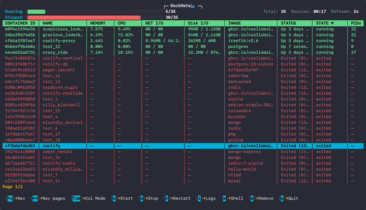 Show HN: DockMate – Terminal UI for Container Management