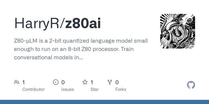 Show HN: Z80-μLM, a 'Conversational AI' That Fits in 40KB
